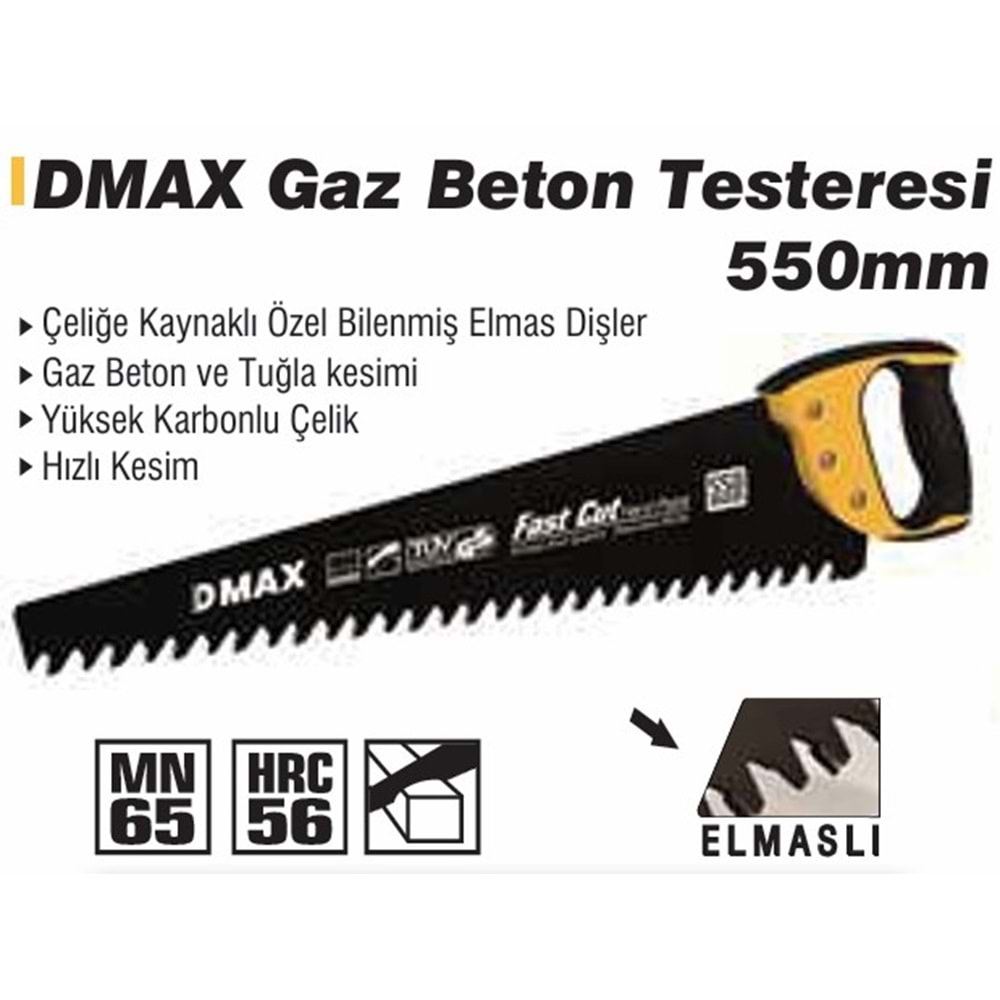 GAZBETON TESTERESI 55 CM DMAX4252