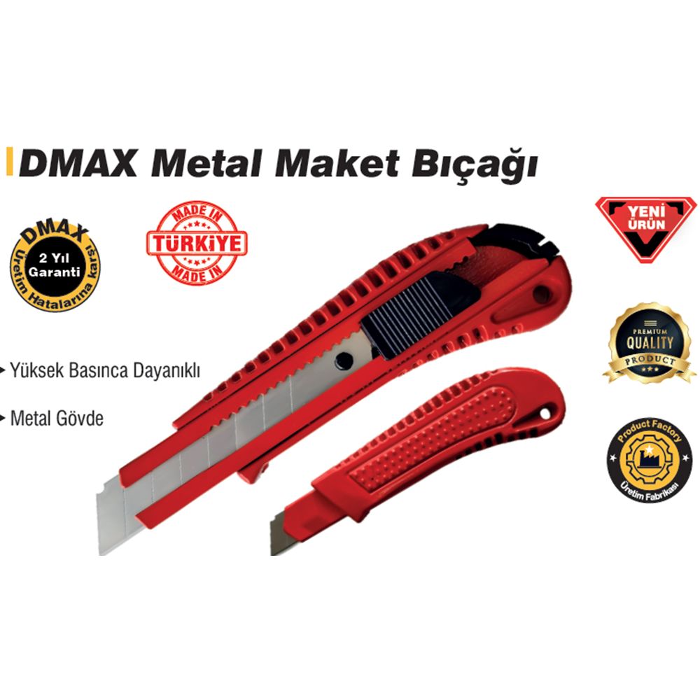 MAKET BIÇAGI METAL KIRMIZI DMAX DMX4743