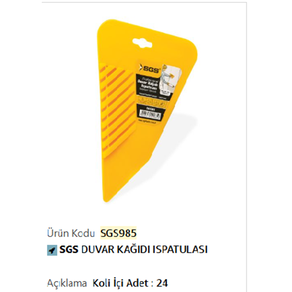 SGS DUVAR KAGIDI SPATULA SGS985