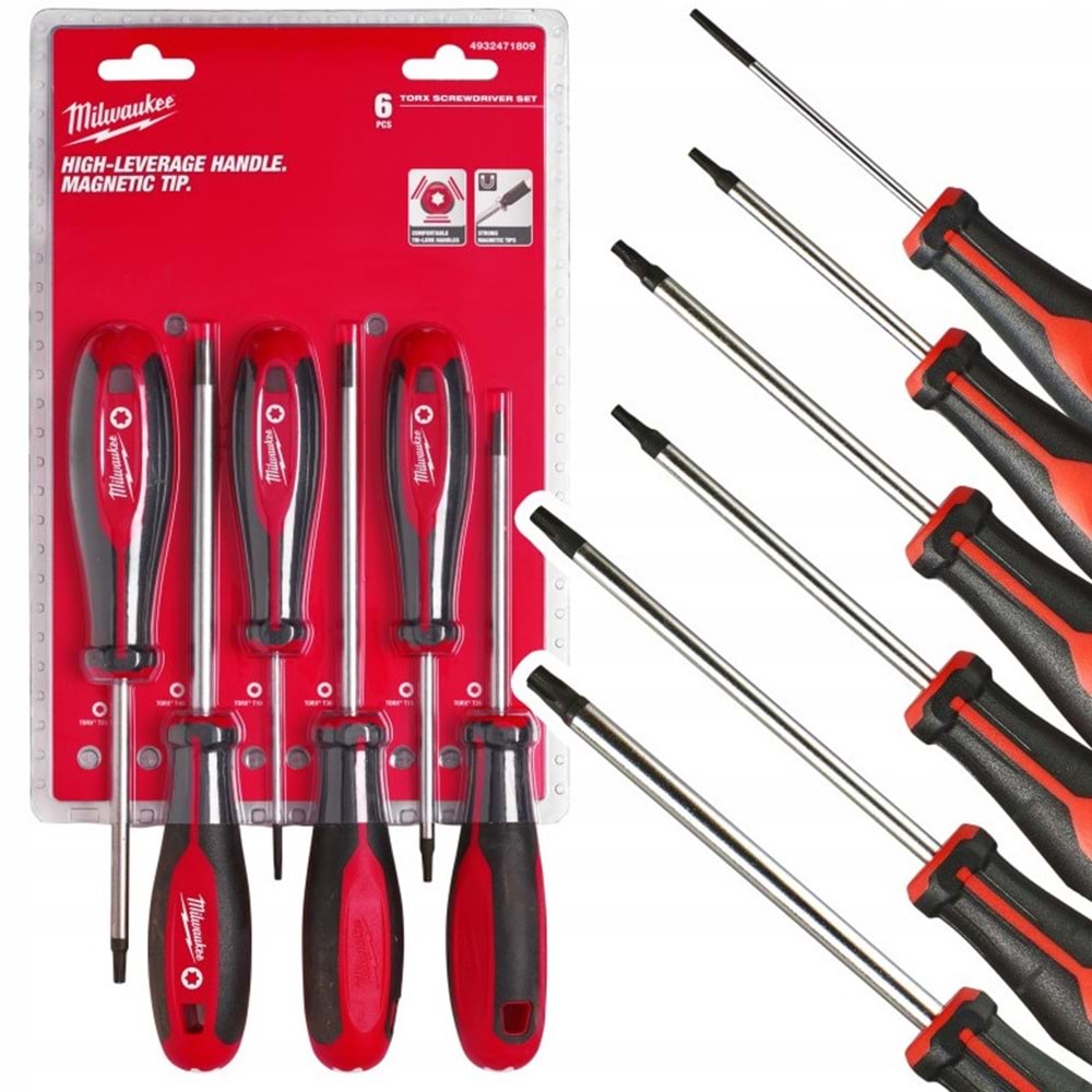 MILWAUKEE TRI-LOBE TORX TORNAVIDA SETI 6 parç T4932471809