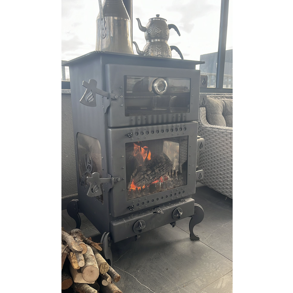 SOBA ÇELIK 4 CAM DIK FIRIN SÖMINE ALTAS