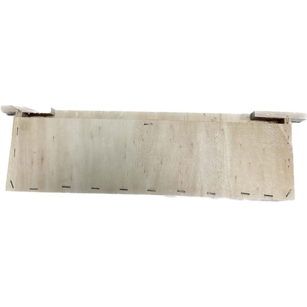 YEMLIK ÇANTA AHSAP DADAN 15 CM KAVAK -BÖLME-