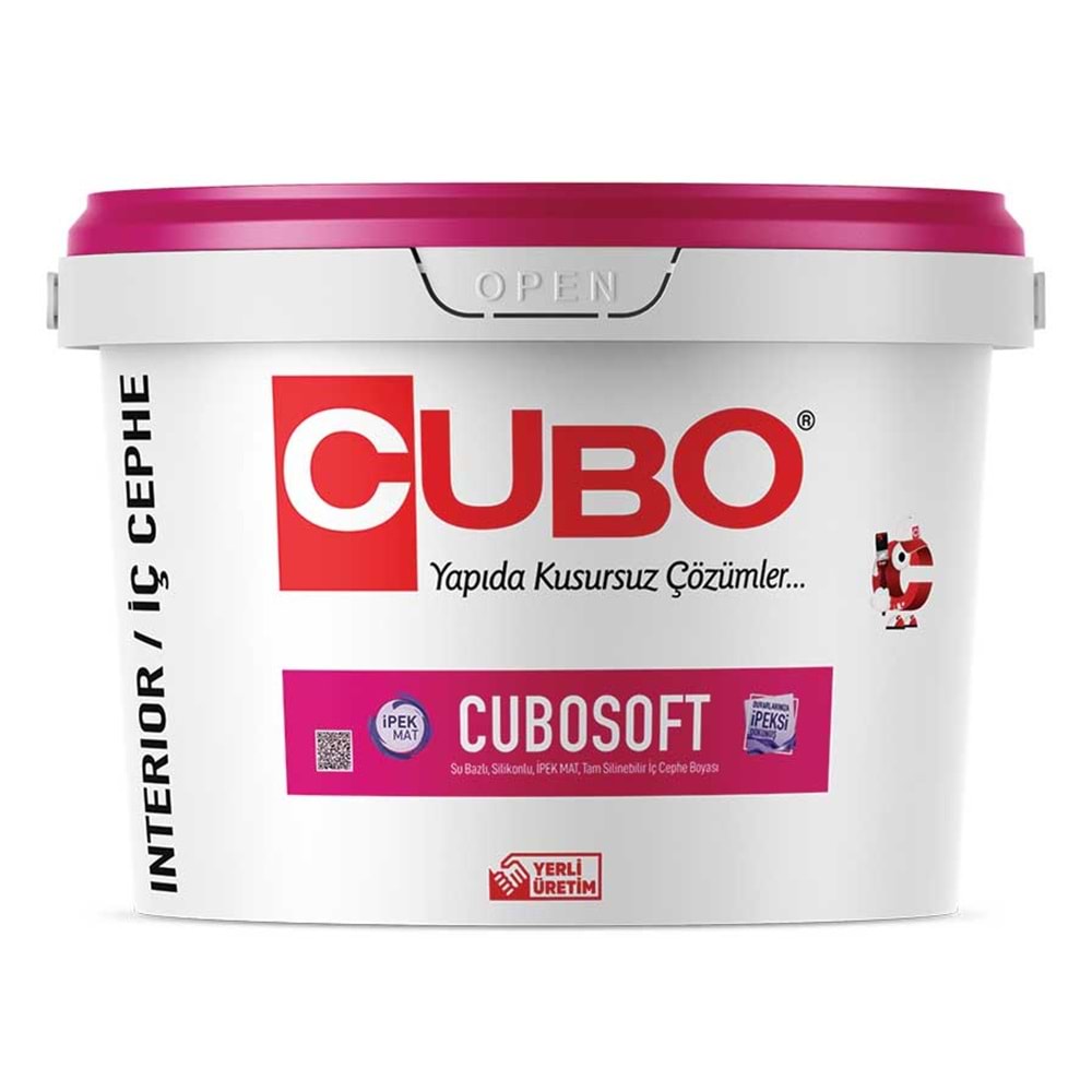 CUBO Cubosoft İpek Mat İç Cephe Boyası A Baz 15 Lt