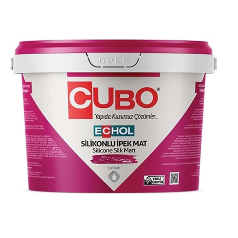 CUBO Echol Silikonlu İpek Mat İç Cephe Boyası B Baz 20 Kg