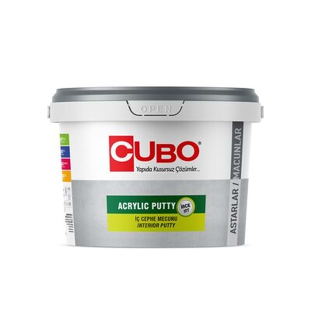 CUBO Acrylic Putty-Ext Kalın İç ve Dış Cephe Macunu 3,5 Kg