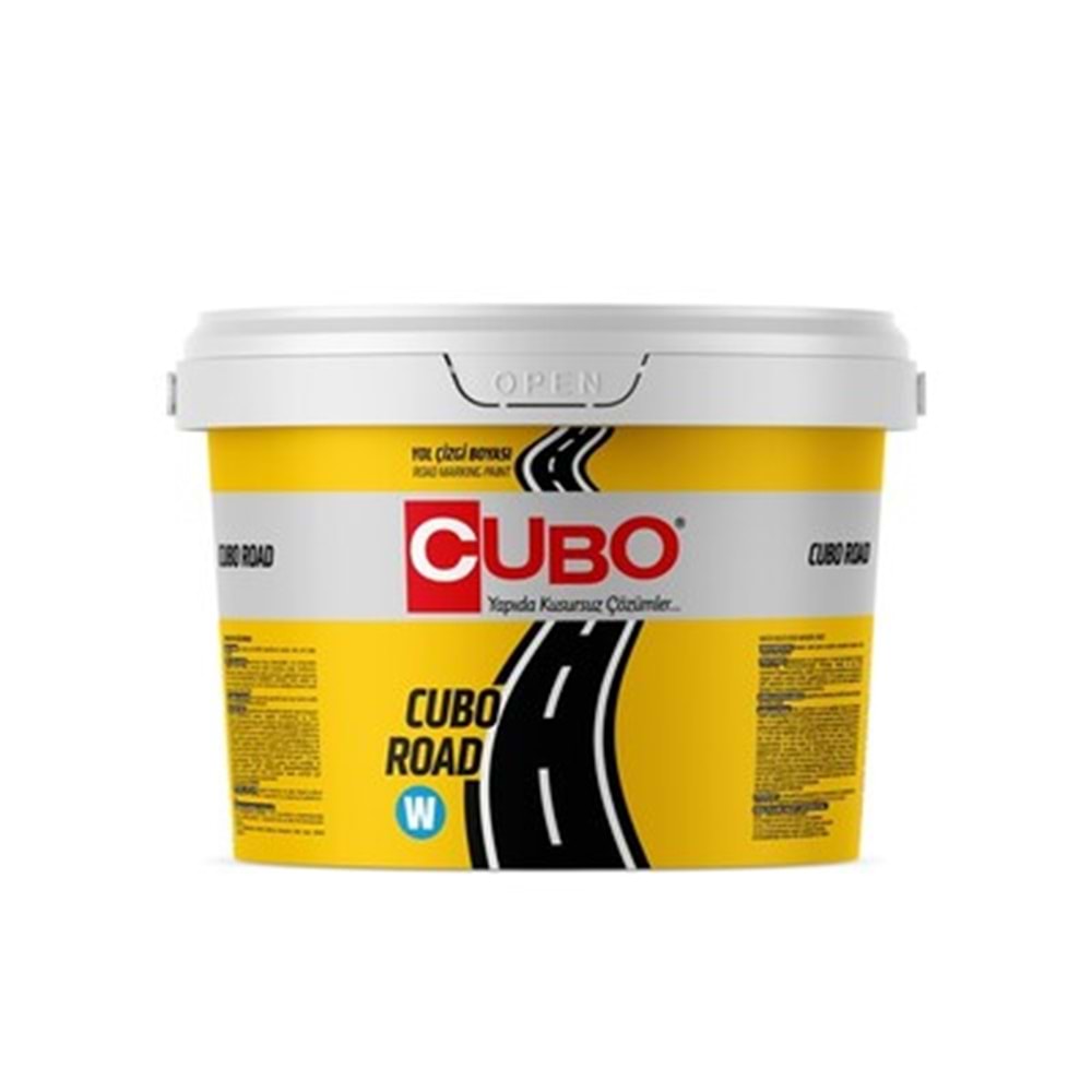 CUBO Road-W Su Bazlı Yol Çizgi Boyası Beyaz 20 Kg