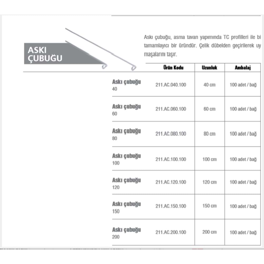 ALÇI ASKI TELİ 80 LİK