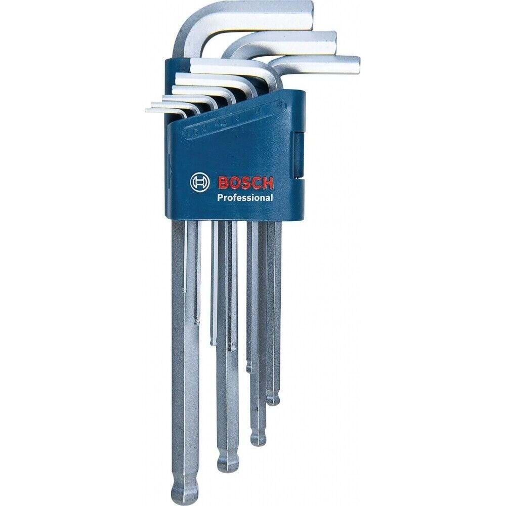 BOSCH Alyan Takimi Mavi Alti Köse L Tipi 9 Parça Hex (1,5-10mm)