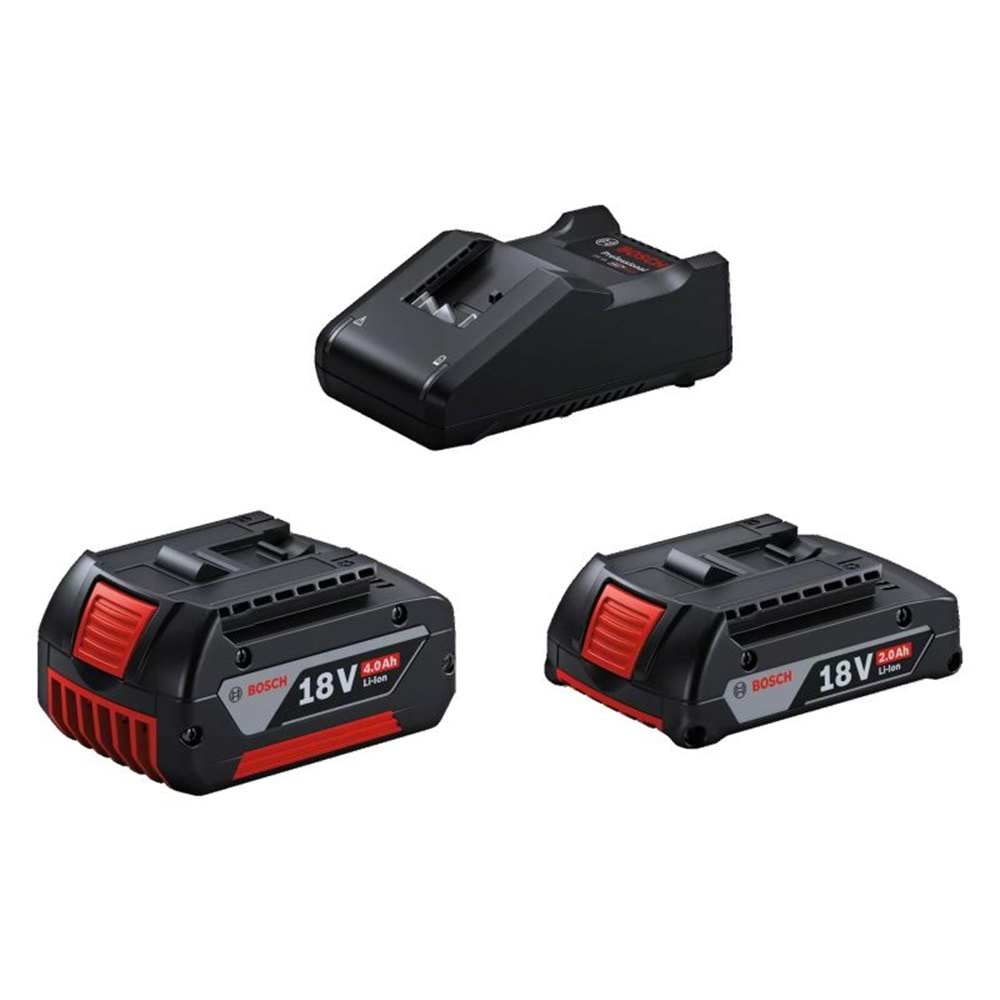 BOSCH YEDEK AKÜ SETI (1x2.0Ah+1x4.0Ah+GAL 18V-40 C)