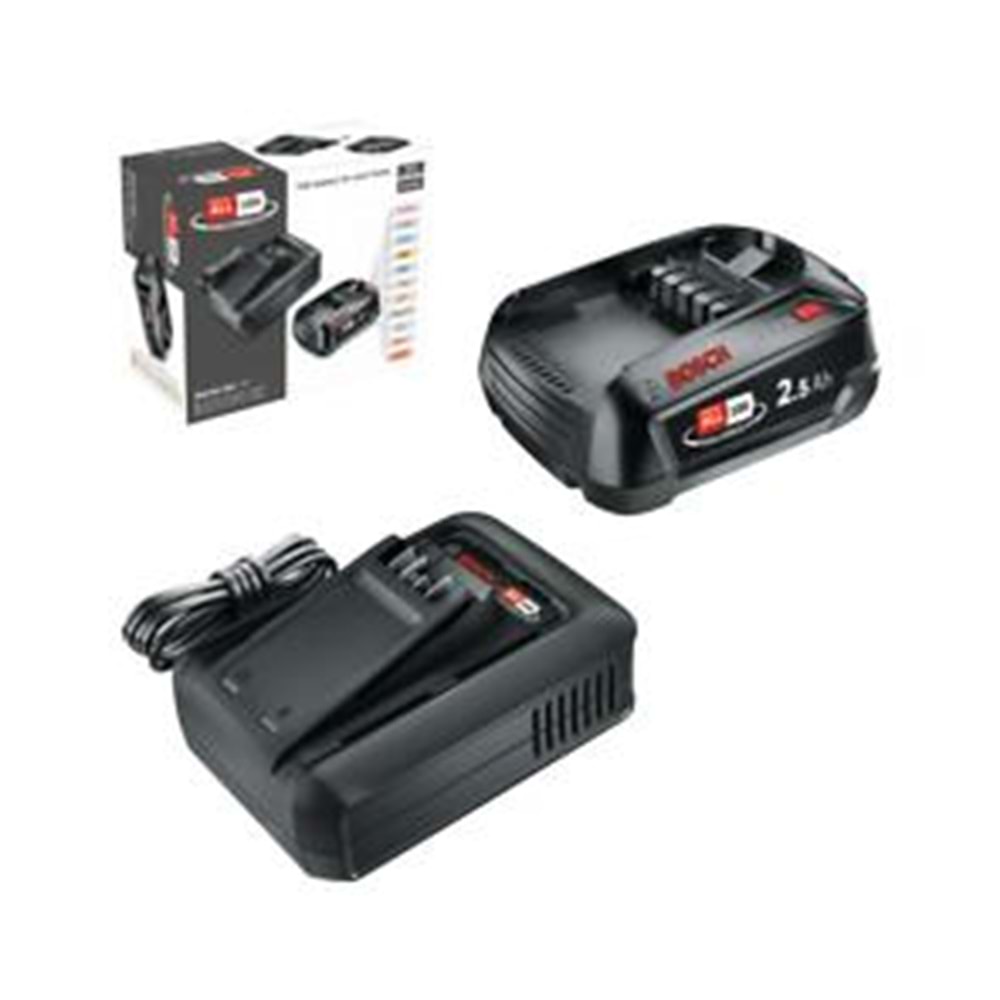 BOSCH YEDEK AKÜ SETI YESIL (1x2.5Ah, Tek Akü +AL 18V-44) 18V