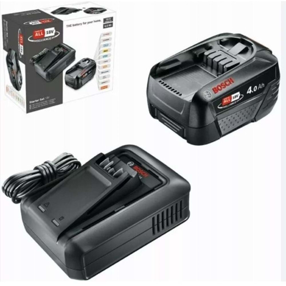 BOSCH YEDEK AKÜ SETI YESIL (1x4.0 Ah + AL 18V-44)