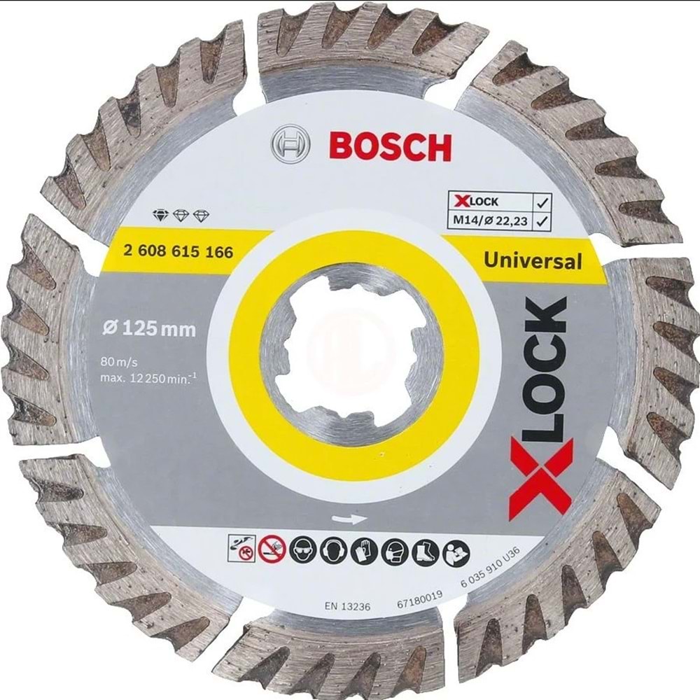 BOSCH X-LOCK Elmas Kesme Disk SFUniversa 125mm