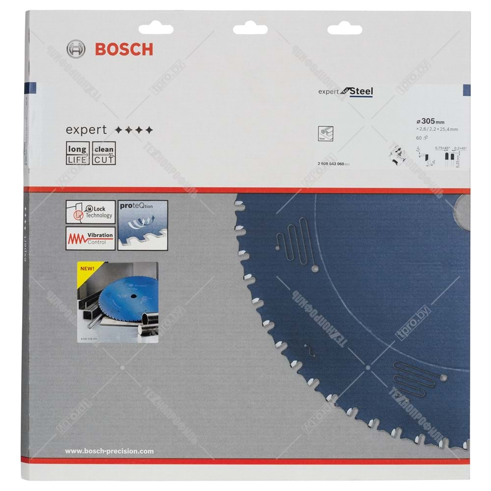 BOSCH DAİRE TESTERE BIÇAĞI METAL EXST 305*25,40 mm 60 DG