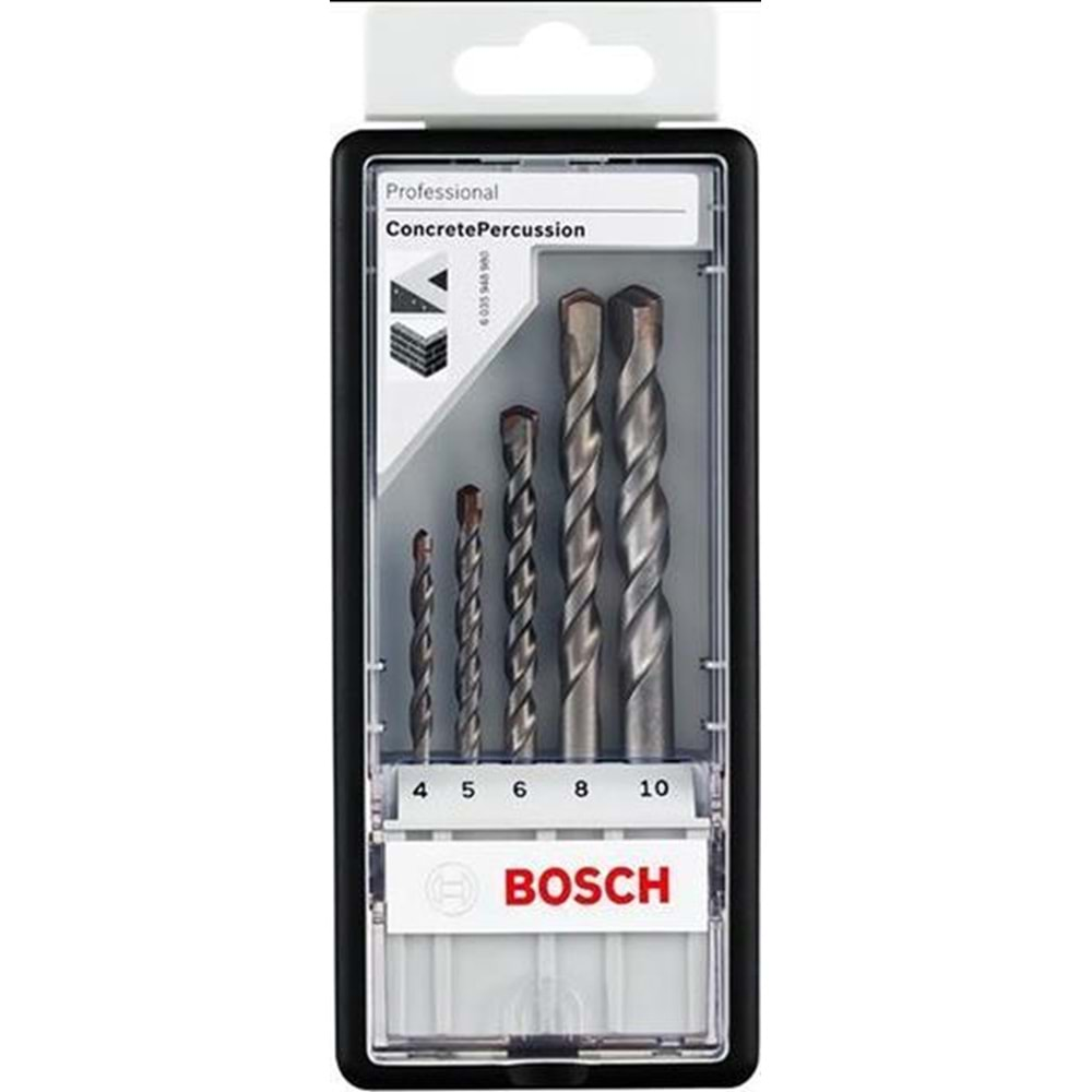 BOSCH MATKAP SETİ 5 PARÇA MASONRY DRILL Set 4-5-6-8-10 mm