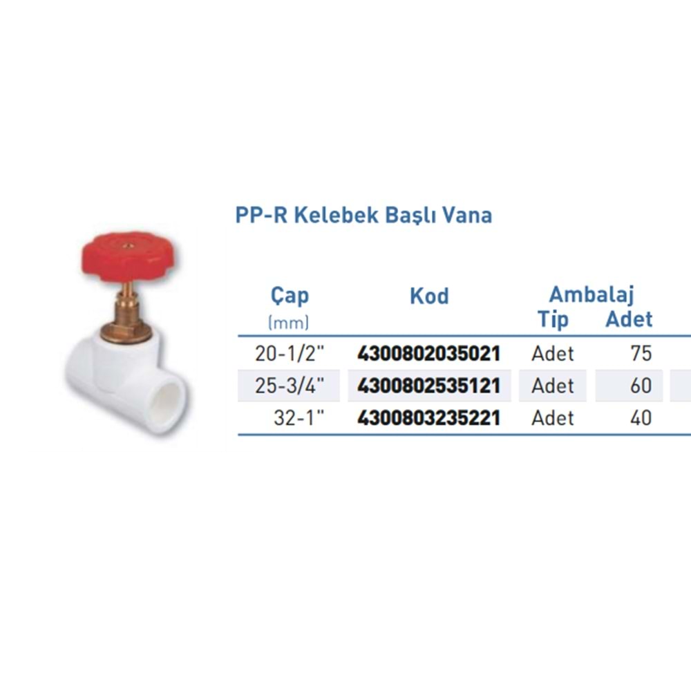 PPR Vana Kelebek Basli Byz d25-3/4