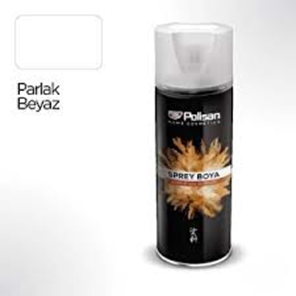 POLISAN SPREY BOYA 400 ML PARLAK BEYAZ 300
