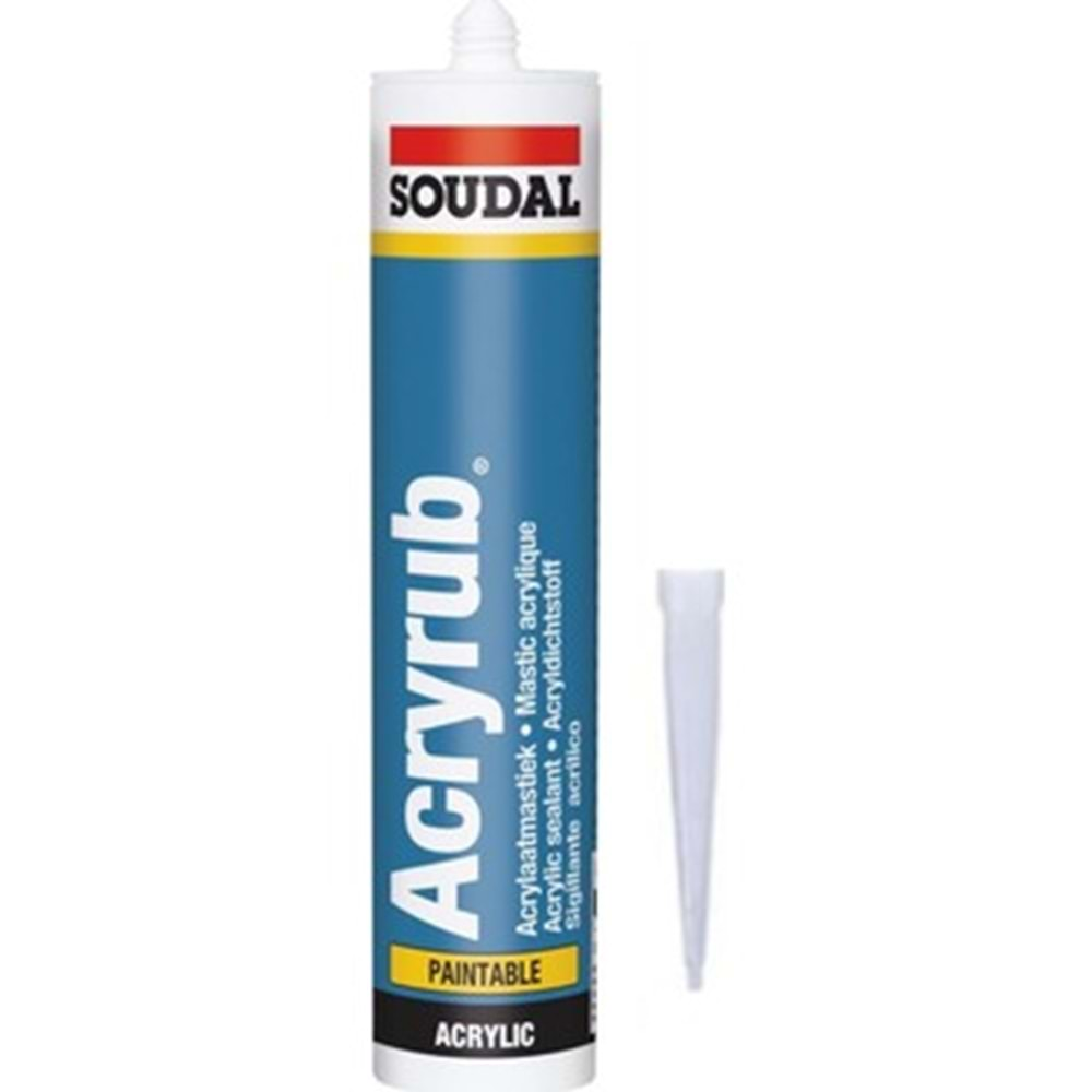 SİLİKONİZE MASTİK 500 GR ALTINMEŞE ACRYRUB SOUDAL