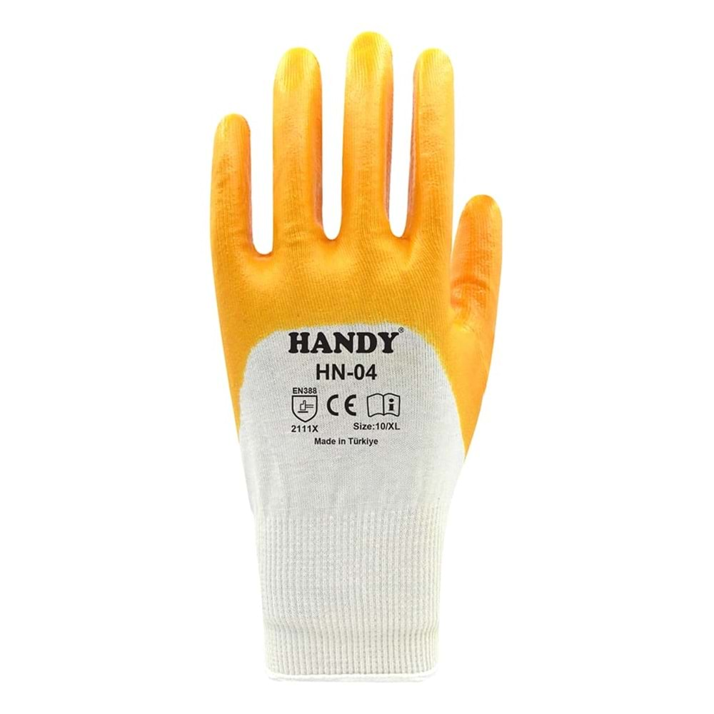 ELDİVEN NİTRİL SARI HN-04 HANDY