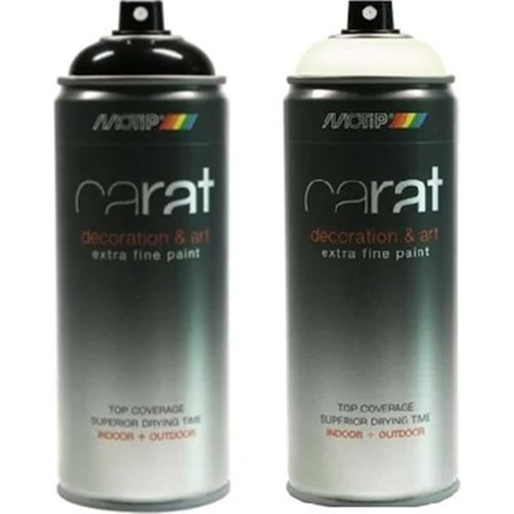 SPREY BOYA 400 ML MOTİP CARAT 9005 PARLAK SİYAH