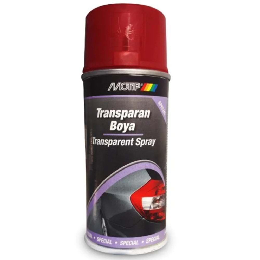 SPREY BOYA 150 ML STOP BOYASI MOTİP (ŞEFAF-KIRMIZI)