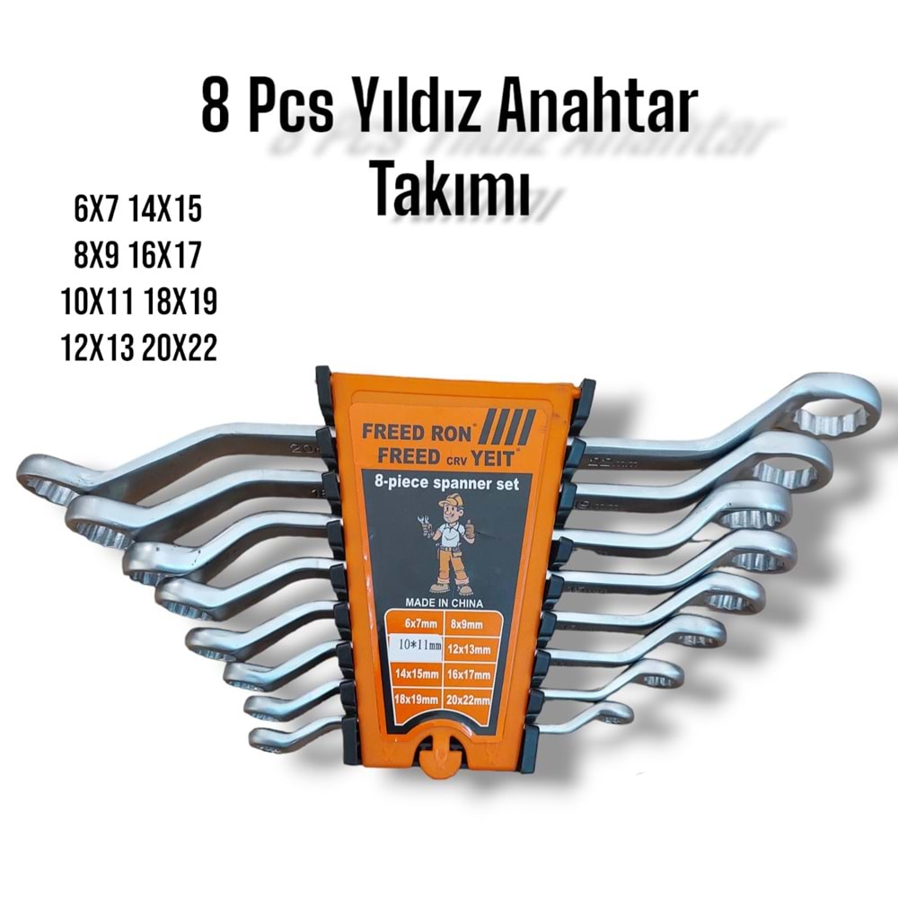 ANAHTAR TAKIMI 8 Lİ YILDIZ FREED