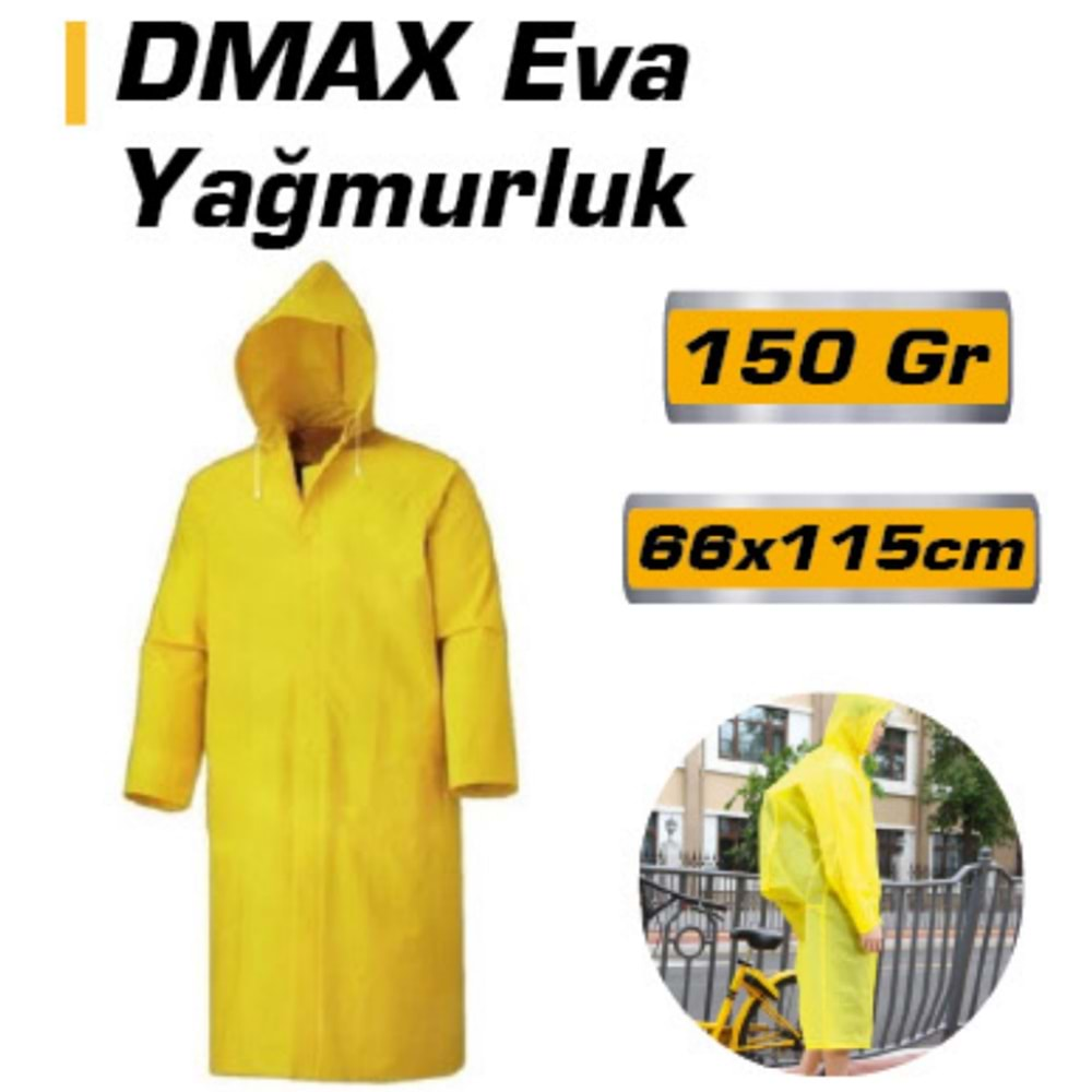 YAĞMURLUK PARDESÜ EVA SARI DMAX 4588