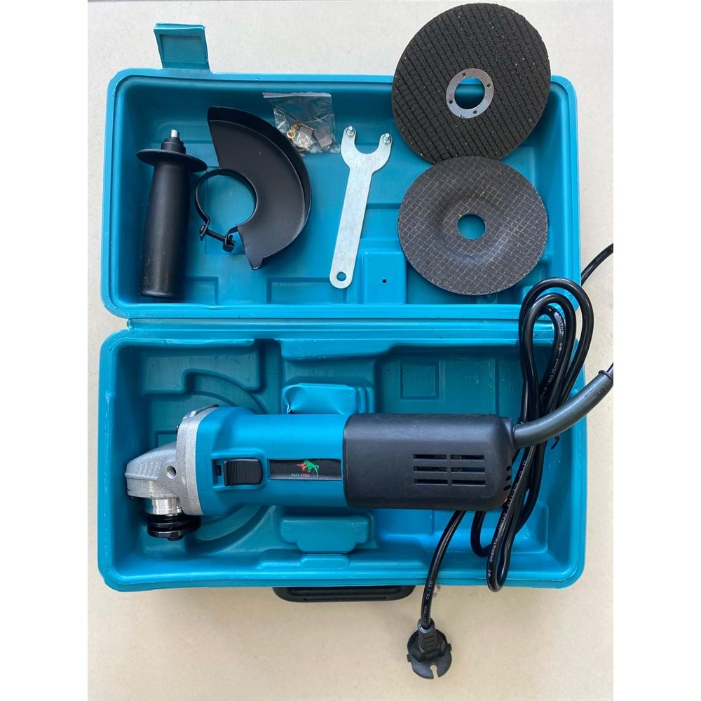 TAŞLAMA MAKİNESİ 115 MM 840 W (ÇANTALI) DEVİR AYARLI ANGLE GRINDER ITAL