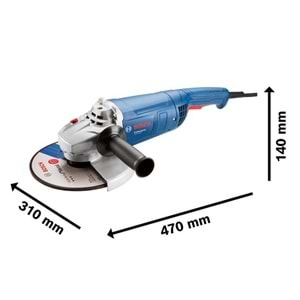 BOSCH TAŞLAMA MAKİNESİ 230 MM 2000 W GWS 2000-230 P