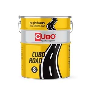 CUBO Road-S Solventli Soğuk Yol Çizgi Boyası Beyaz 20 Kg