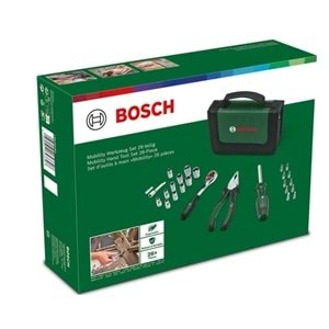 BOSCH EL ALETİ SETİ YEŞİL ÇANTALI 26 PARÇA