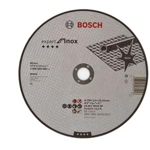 BOSCH METAL KESME TAŞI EXInox 230*2,0 mm Düz