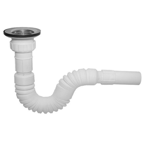 SPIRAL LAVABO HORTUMU KÖRÜKLÜ SIFON (GIRTLAK )