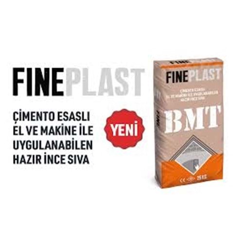 BMT FINEPLAST ÇIMENTO ESASLI INCE HAZIR SIVA 25 KG