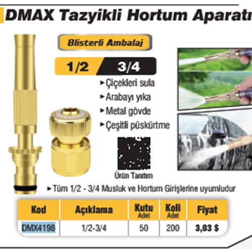 TAZYIKLI HORTUM APARATI DMAX-4198