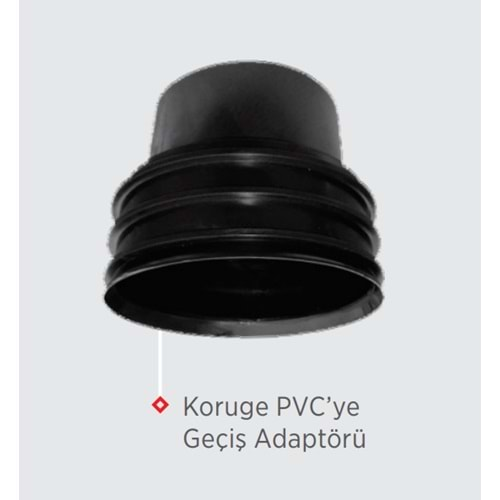 KORUGE PVC YE GEÇIS ADAPTÖRÜ 100*110