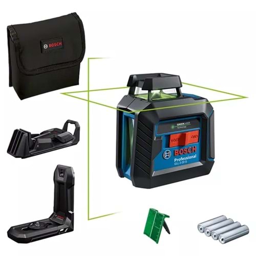 Bosch GLL 2-20 G + LB10+DK10 Çizgi Lazer Yesil
