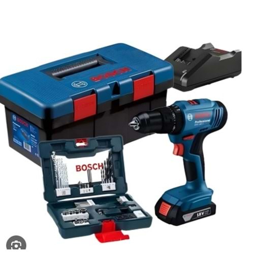 BOSCH AKÜLÜ DARBELI VIDALAMA GSB 183-LI (1x2.0Ah) +41pcs Tek akülü