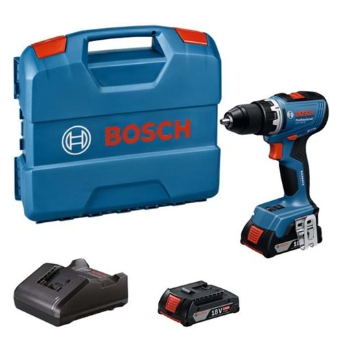 BOSCH GSR 18V-65 Akülü Delme Vidalama 2x2.0ah