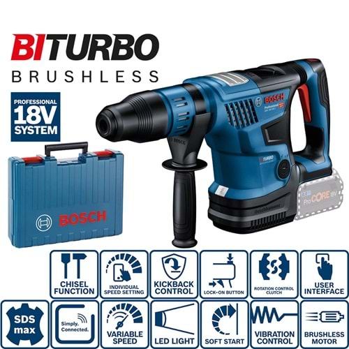 BOSCH AKÜLÜ KIRICI DELİCİ GBH 18V-36 C (SOLO)