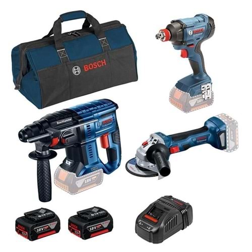 BOSCH akülü Set Gdx 180-LI Gws 180-LI Gbh 180-LI 2X5A.H