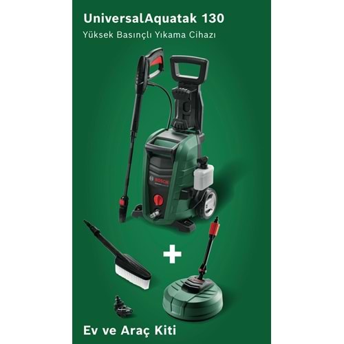 BOSCH BASINÇLI YIKAMA UniversalAquatak 130 + Ev & Araç Kit