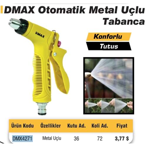 SU TABANCASI METAL UÇLU DMAX 4271