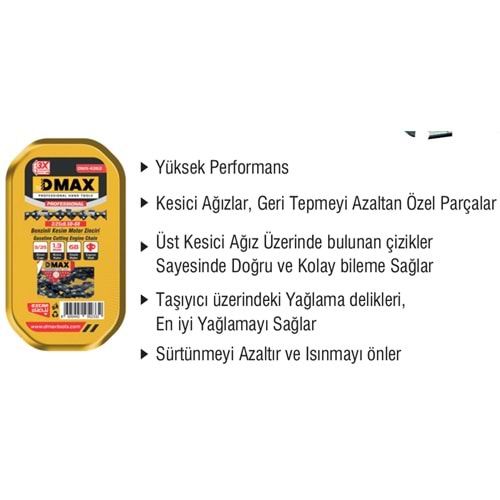 AGAÇ MOTORU ZINCIRI 3/8*0,50-68 DMAX 4265