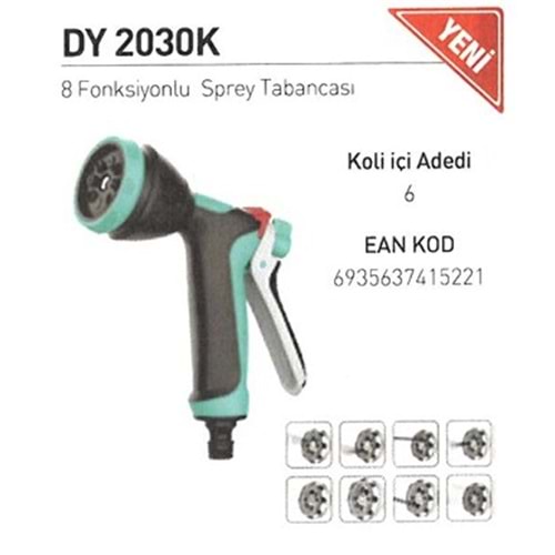 DAYE SU TABANCASI 8 FONSIYONLU DY2030K