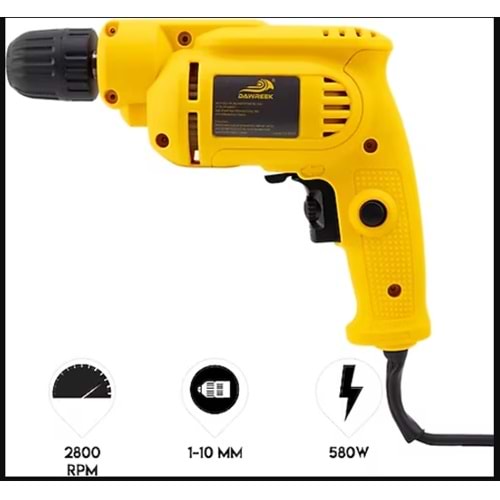 DARBESIZ MATKAP 10MM 580W DAWREK DWE-CD24
