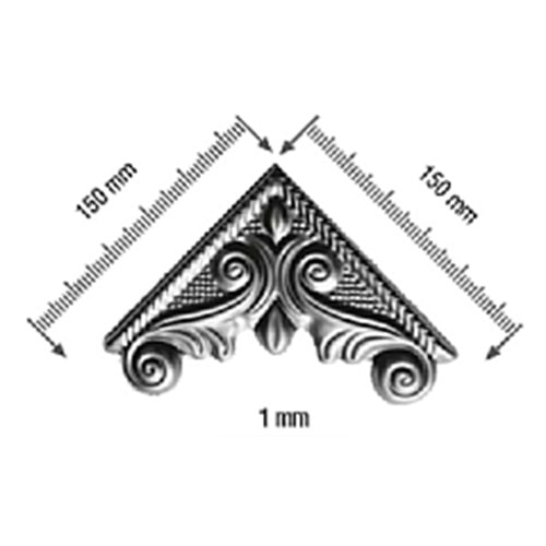 FERFORJE 3542200 KAPI GÖBEGI KÖSE 0,8mm sayfa 80 150*150mm