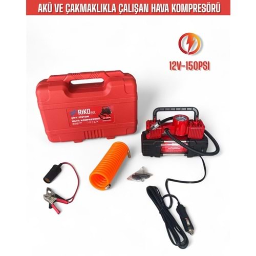 KOMPRESÖR MAKINESI MINI ÇIFT PISTON RIKOFIX