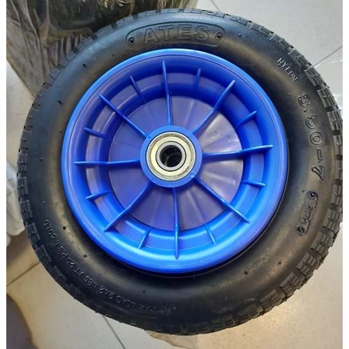 HAVALI TEKER 350*7 PLASTIK JANT MAVI ATES