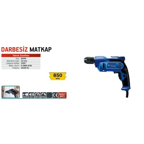 DARBESIZ MATKAP 10MM 850W CMC 3908