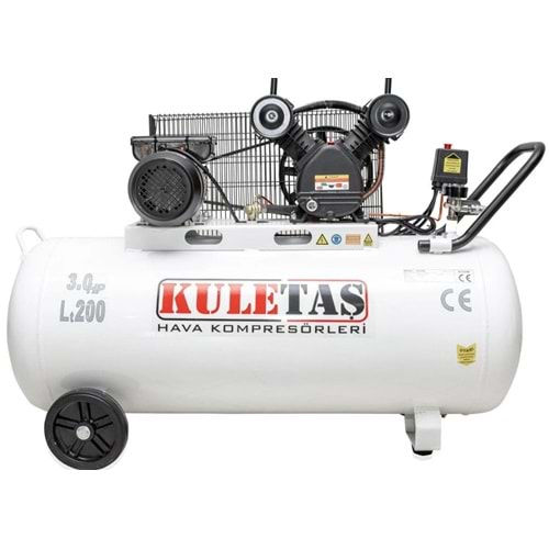 KOMPRESÖR MAKINESI 200 LT 3 HP ÇIFT KAFA 220 KULETAS